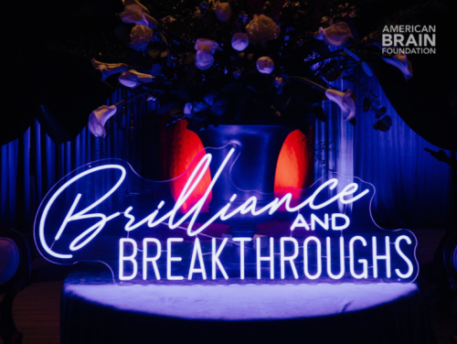 A neon sign that says "brilliance and breakthroughs".